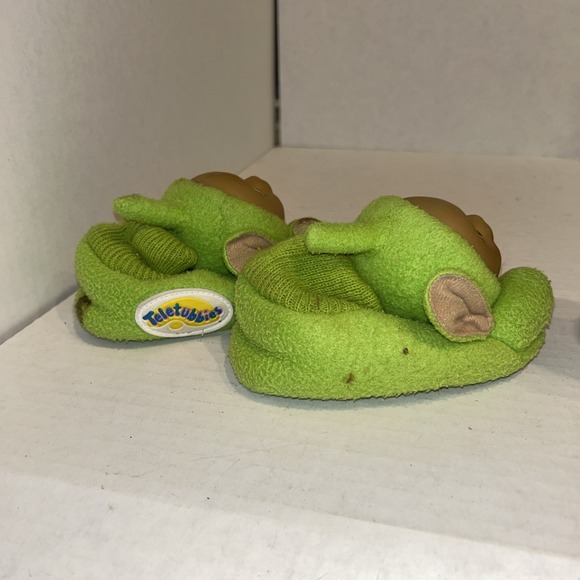 Vintage Teletubbies DIPSY Green Toddler Slippers Costume 1999 Age 2-4 Medium C4 - Picture 4 of 4
